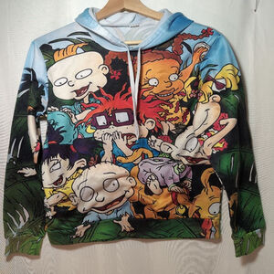 Rug Rats Graphic Hoodie, Size XXS, Kangaroo Pocket